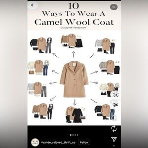Kenneth Cole Camel Pea Coat